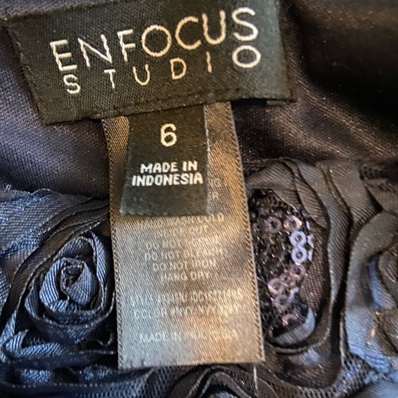 Enfocus Studio Navy Blue Dress size 6 - Picture 2 of 5
